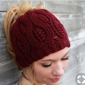 Knit Bun Hat